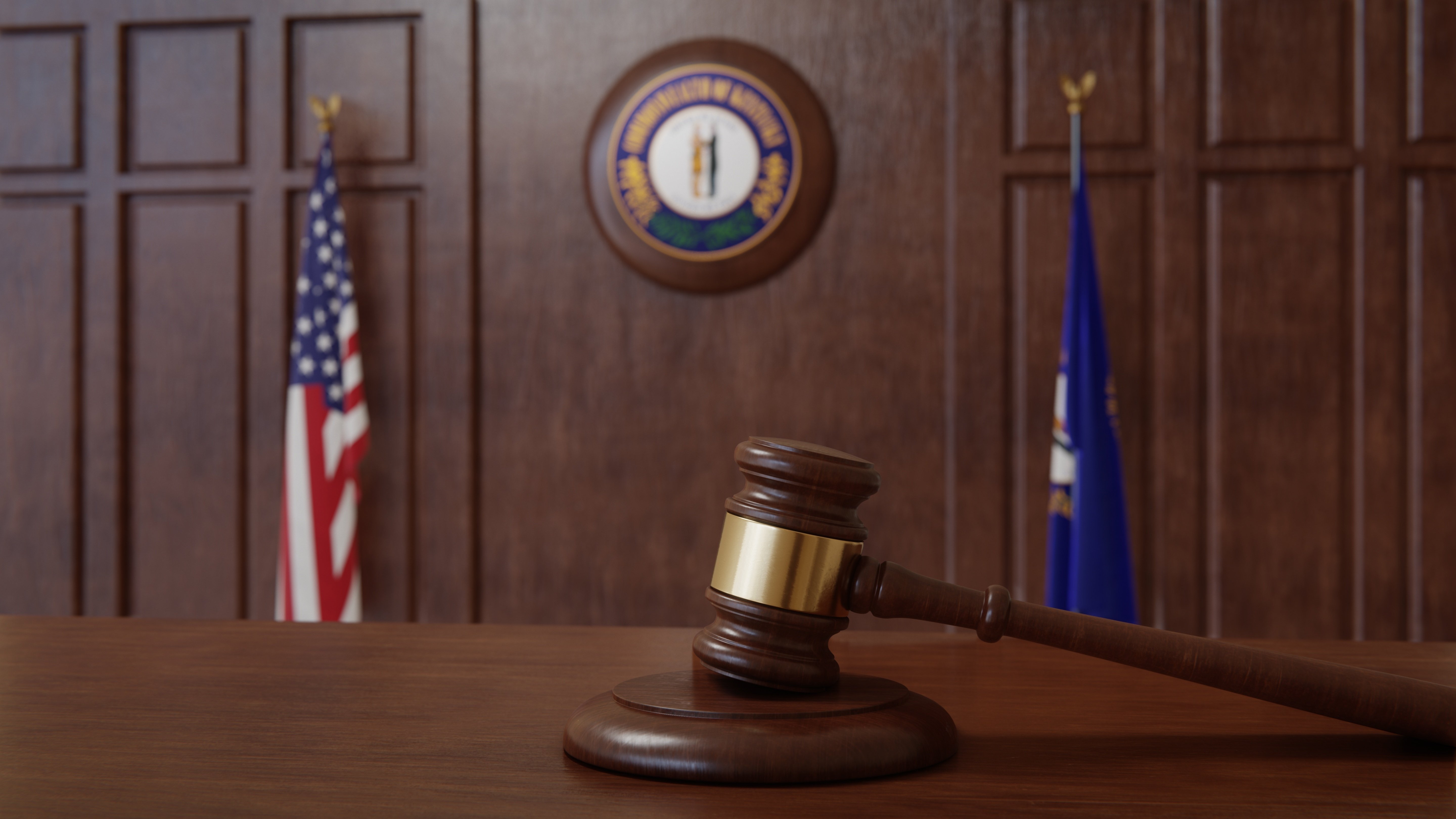 Kentucky Courtroom Stock Image